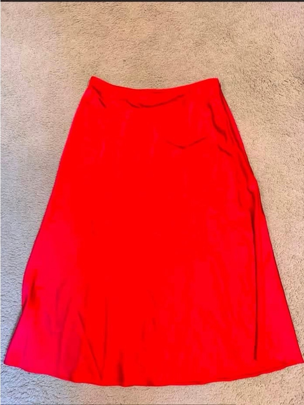 ANTONIO MELANI Vibrant Red A-Line Skirt